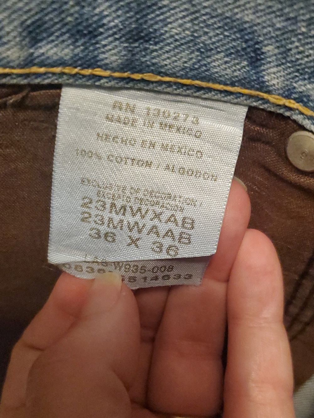 Mens TwentyX Starched Jeans - Picture 2 of 4